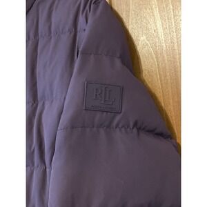 Lauren Ralph Lauren Black Label Jacket Women Medium Purple Down Puffer Long Coat